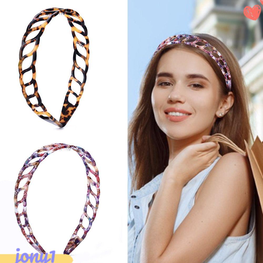 JONYE Băng Đô Rửa Mặt / Tắm Không Trơn Hình Rùa Acetate