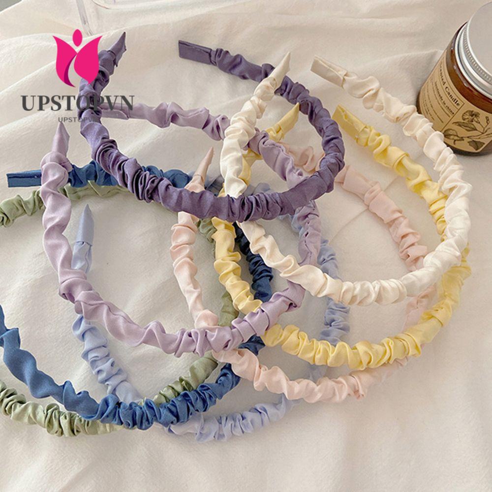 UPSTOPVN Băng Đô Cài Tóc Bằng Lụa Thời Trang Hàn Quốc Ngọt Ngào Cho Nữ