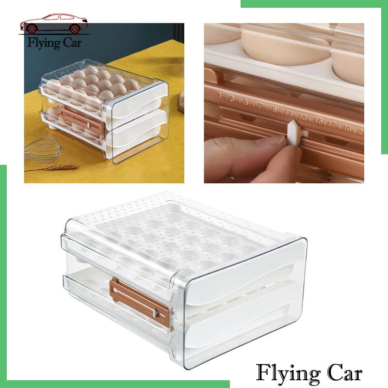 Hộp Đựng Trứng Sức Chứa Lớn Tiện Dụng Cho Tủ Lạnh / Nhà Bếp