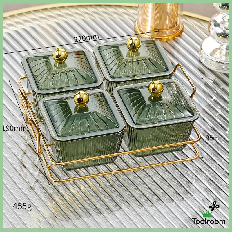 Khay Phục Vụ Thức Ăn Tráng Miệng / Bánh Cupcake Chia Ngăn Kèm Giá Đỡ Trang Trí Thanh Lịch