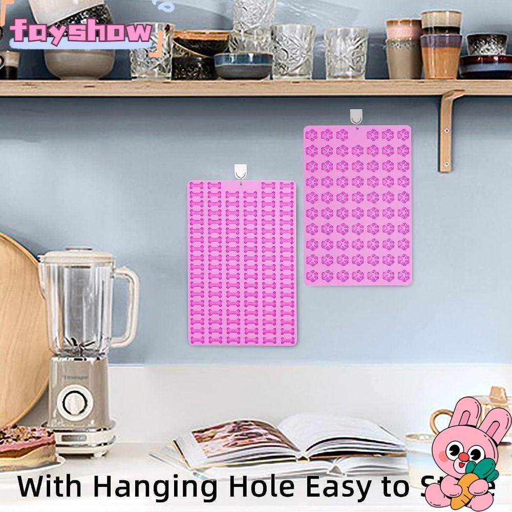 FAY Set 2 Khuôn Silicon Làm Bánh Kẹo Hình Bàn Chân Cún Chống Dính Kích Thước 11.6 * 7.6 Inch