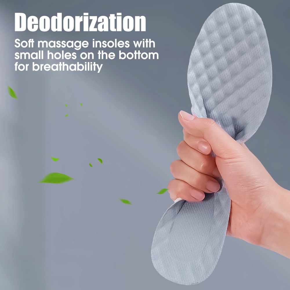 Đệm Lót Giày Thể Thao Bằng EVA Mềm Mại Thoáng Khí Giảm Đau Thấm Hút Mồ Hôi Có Thể Thay Thế