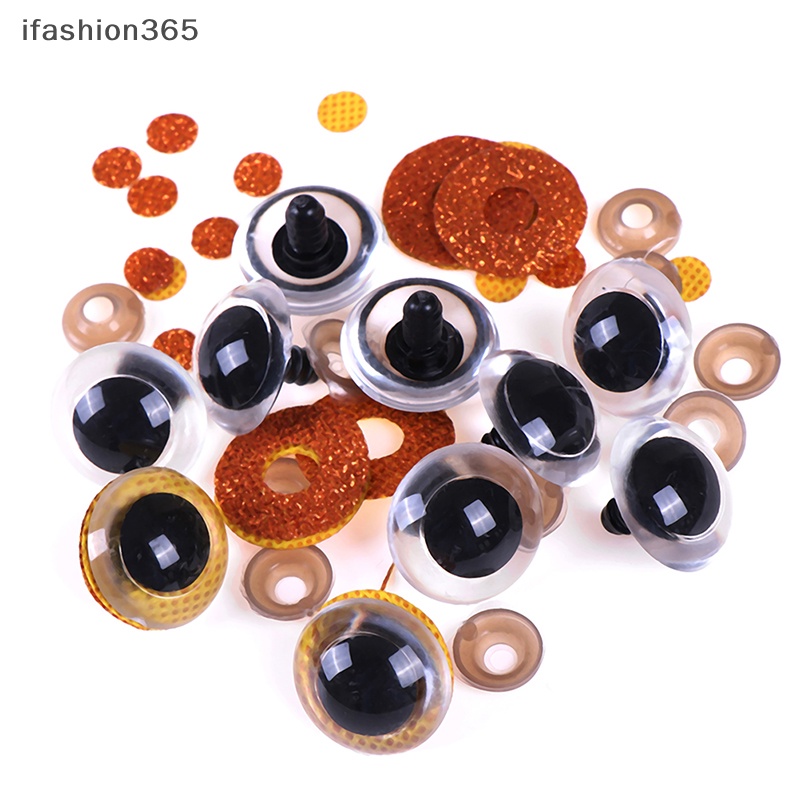 Mắt Nhựa Lấp Lánh 16 / 18 / 20 / 24mm Trang Trí Thú Nhồi Bông / Búp Bê DIY