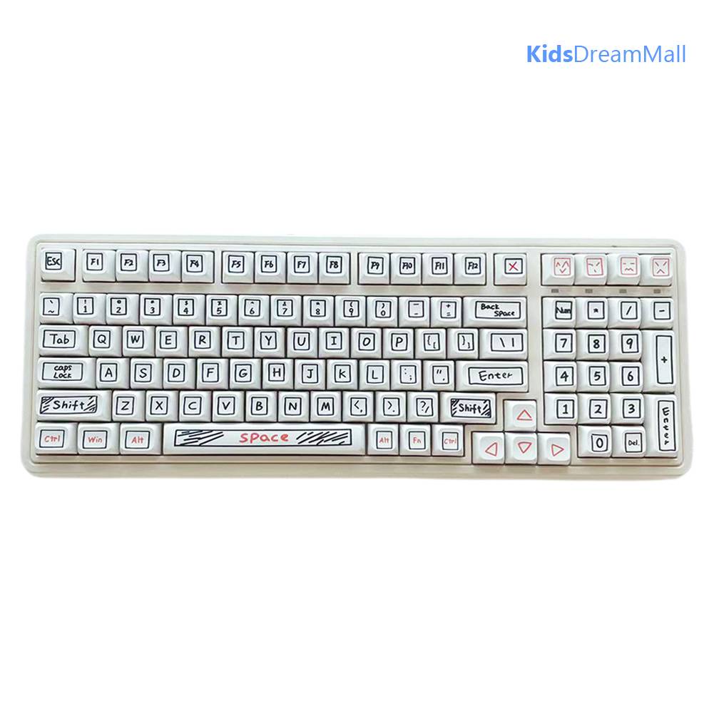 Bộ 125 Nút Thay Thế Bằng Nhựa PBT Cho Bàn Phím DIY