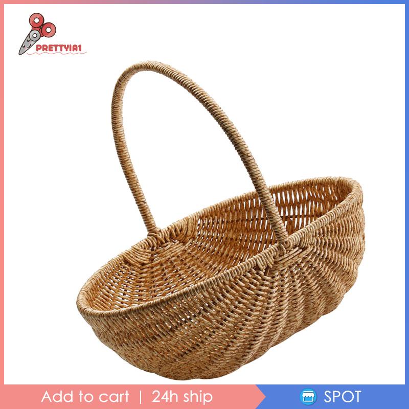 Giỏ Đan Đựng Rau Củ Quả Đa Năng Tiện Dụng Mang Theo Du Lịch Dã Ngoại