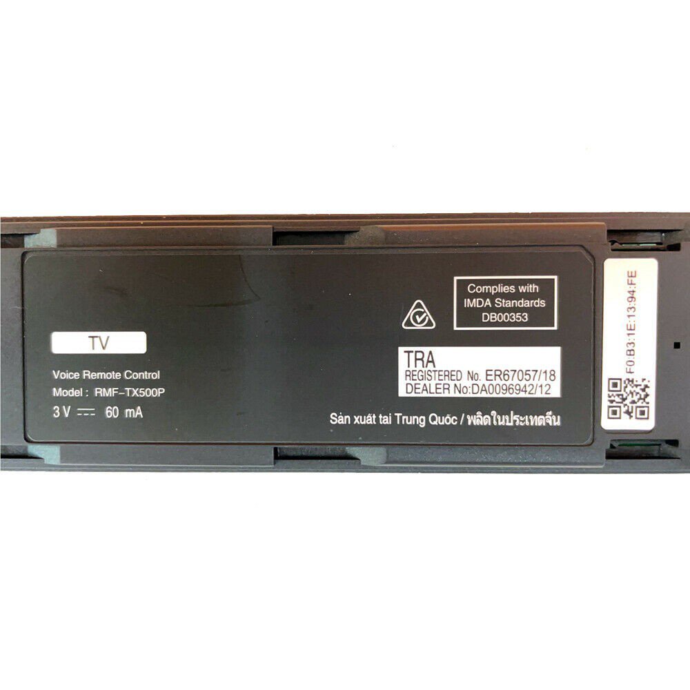 Điều Khiển Từ Xa RMF-TX500P Cho TV Thông Minh Sony 4K KD-65X9500G RMF-TX500U