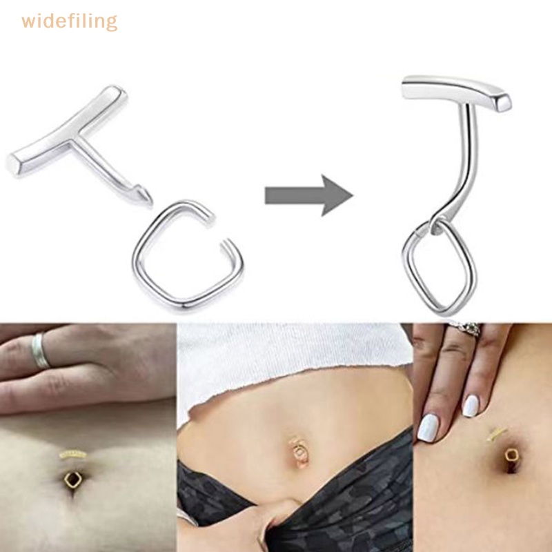 Khuyên Rốn Bằng Thép Không Gỉ Dáng Thẳng Đơn Giản Thời Trang Cho Nữ