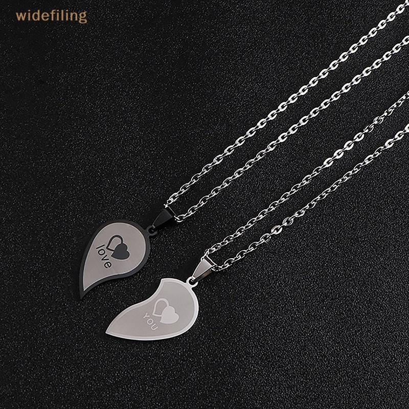Vòng cổ Mặt Hình Trái Tim Bằng Thép Không Gỉ Dành Cho Cặp Đôi