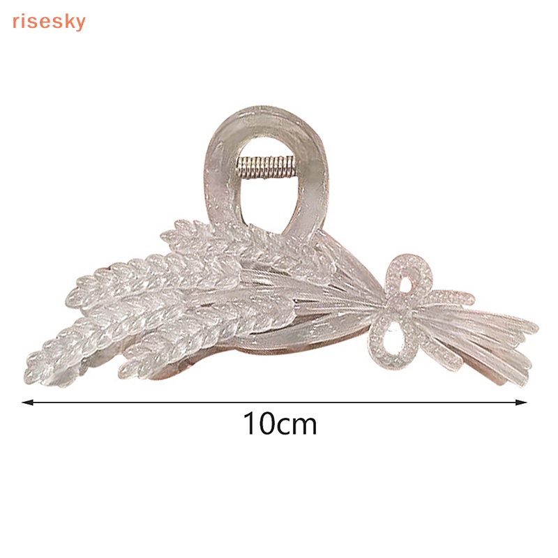 Kẹp Tóc Càng Cua / Cá Mập Lớn Bằng Acrylic Đơn Giản Cho Nữ