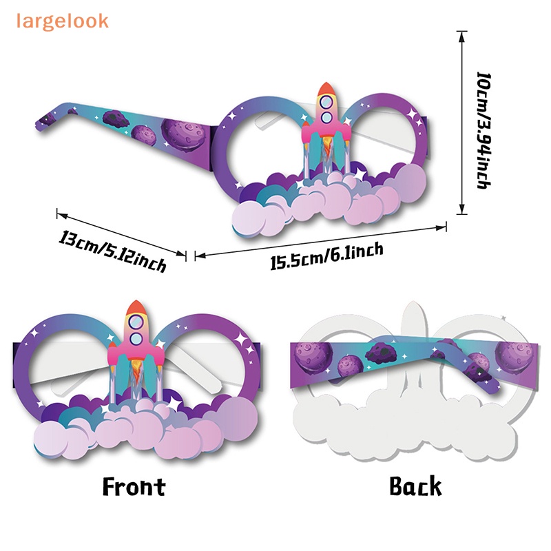 [Biglook] Mắt Kính Giấy Chủ Đề Phi Hành Gia Cho Bữa Tiệc Ngoài Trời