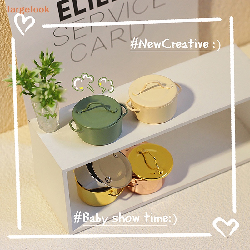 Mô Hình Nồi Nấu Súp Mini Tỉ Lệ 1: 12 Dùng Trang Trí Nhà Búp Bê