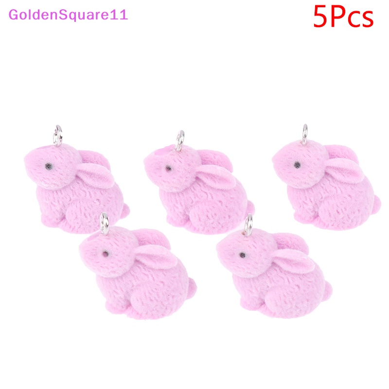 Bộ 5 Phụ Kiện Làm Trang Sức Hình Thỏ Đáng Yêu