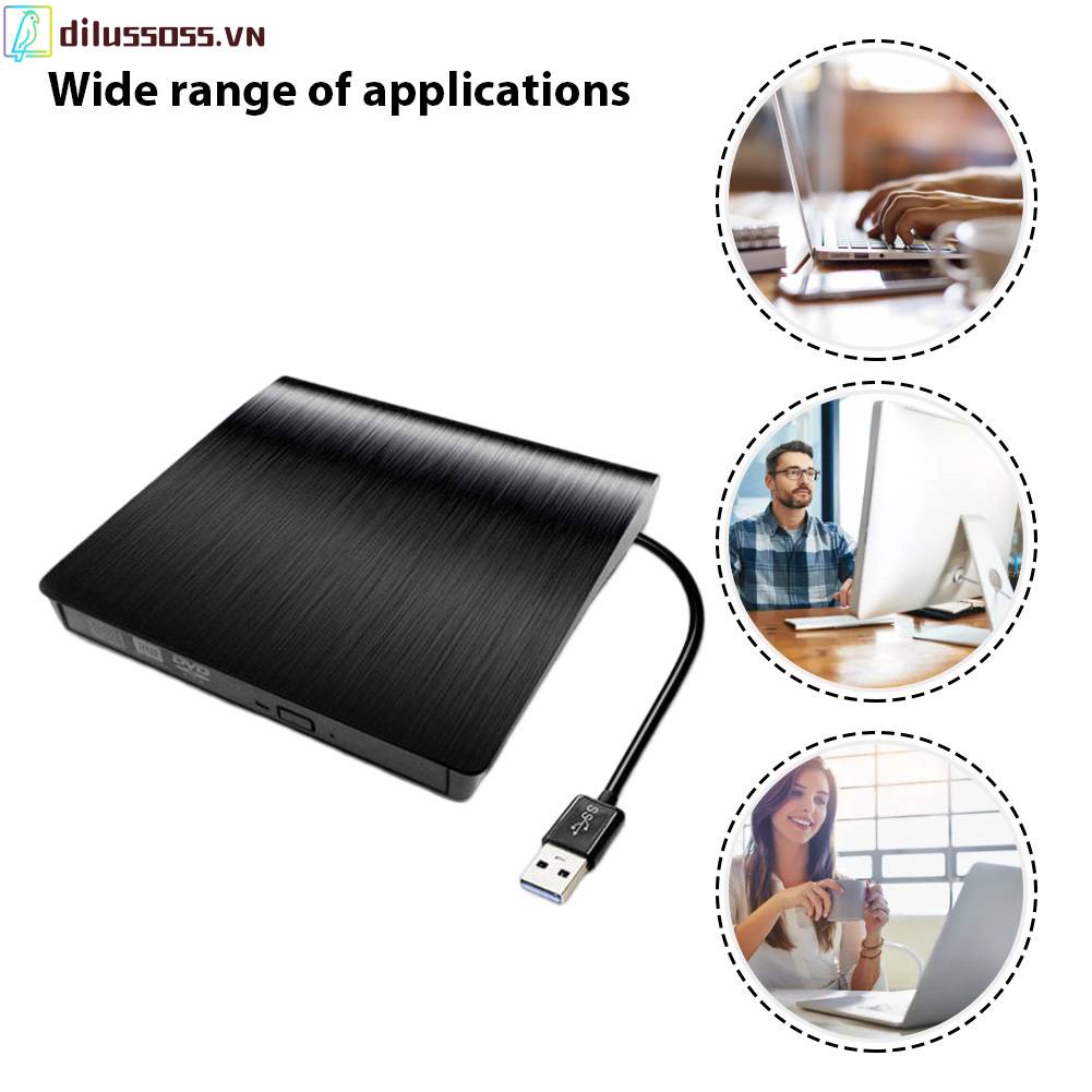 Ổ Đĩa Quang DVD Cổng Usb 3.0 Cho Mac Windows 7 / 8 / 10 Laptop PC