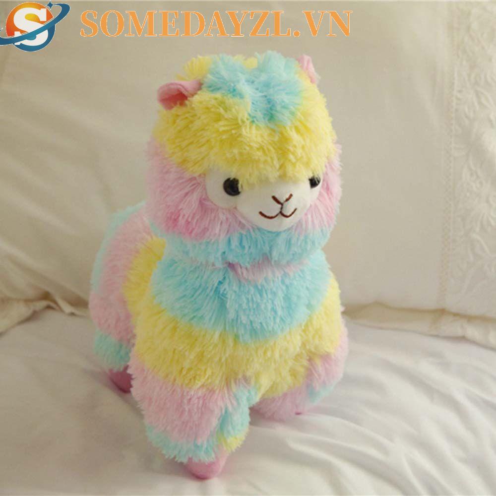 SOMEDAYZL Lạc Đà Alpaca Nhồi Bông Mềm Mại Xinh Xắn
