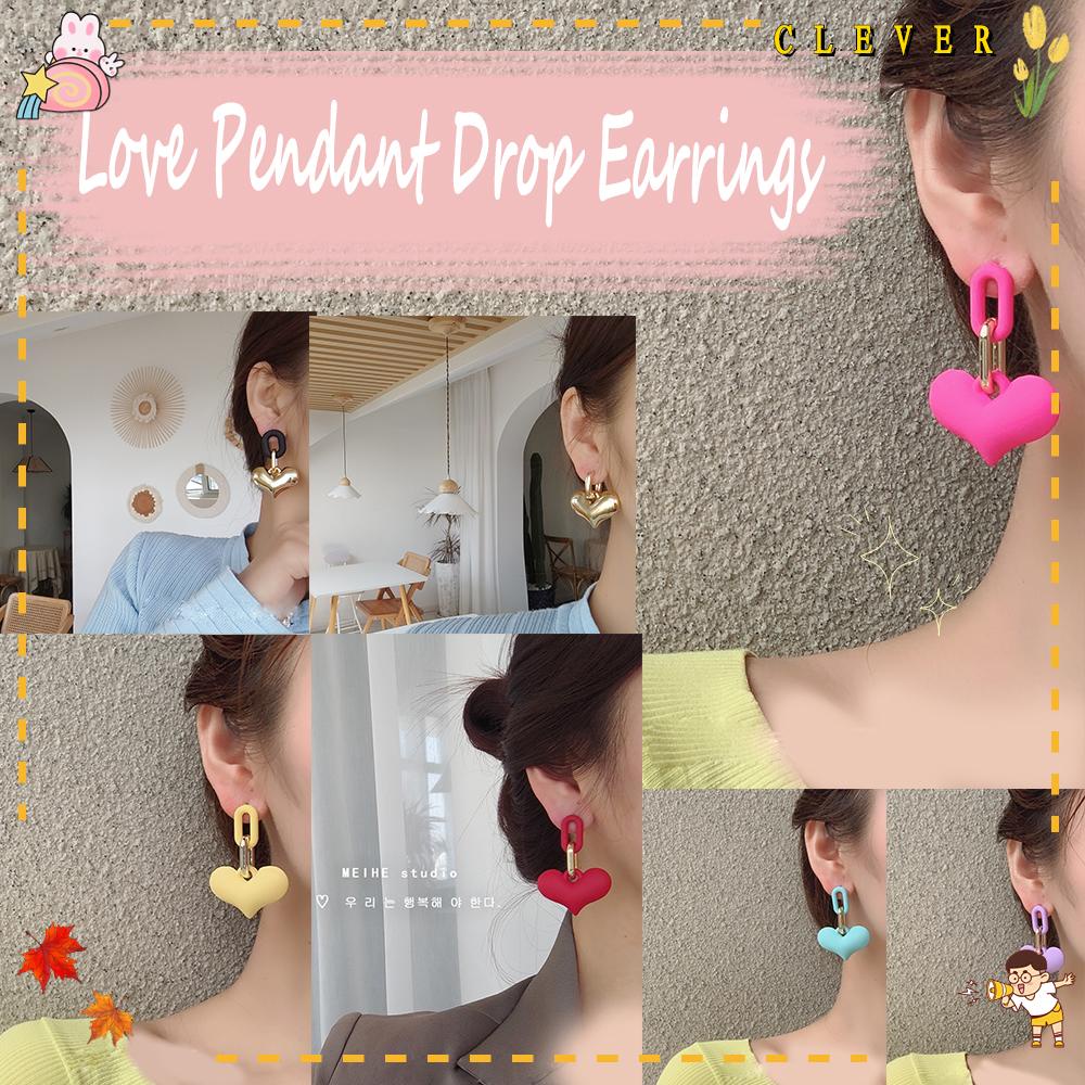 CLEVER Khuyên Tai Dáng Dài Phong Cách Gothic Hàn Quốc Ngọt Ngào Cho Nữ