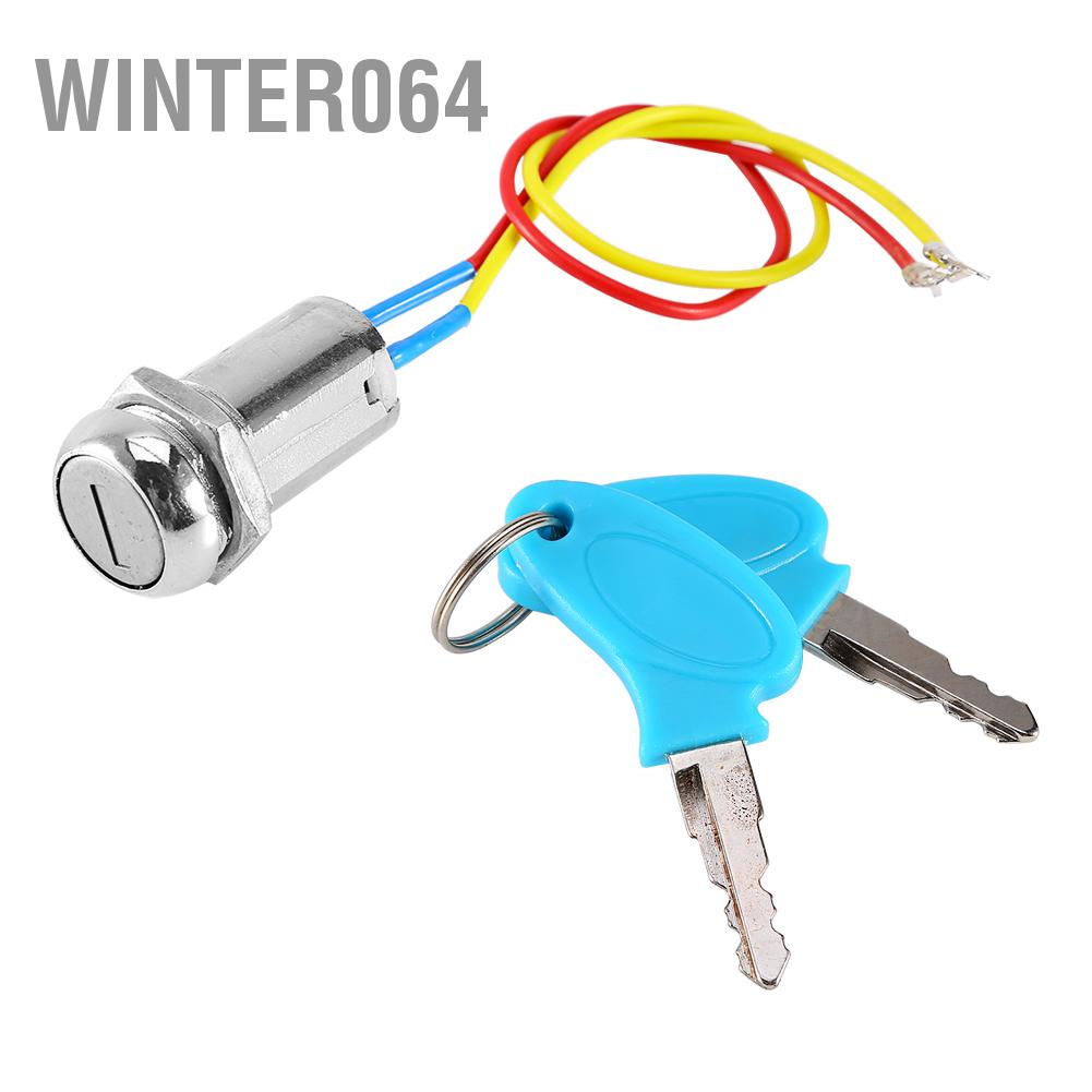 Winter064 2 Dây Chìa Khóa Đánh Lửa Phím Cho Xe Điện ATV Moped Kart