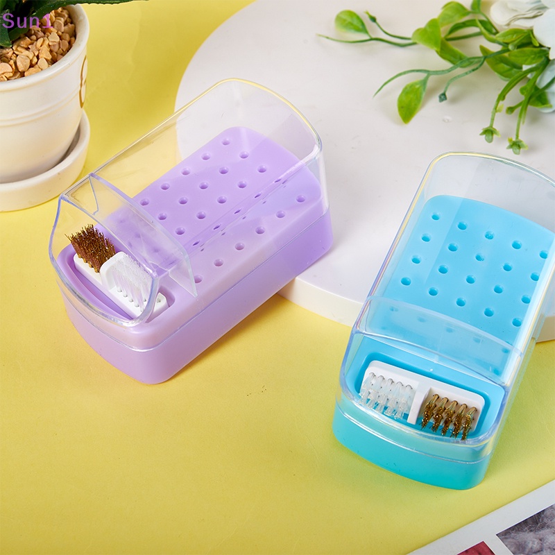 Giá Đỡ Mũi Khoan Acrylic Trong Suốt 30 Lỗ Chống Bụi Tiện Dụng