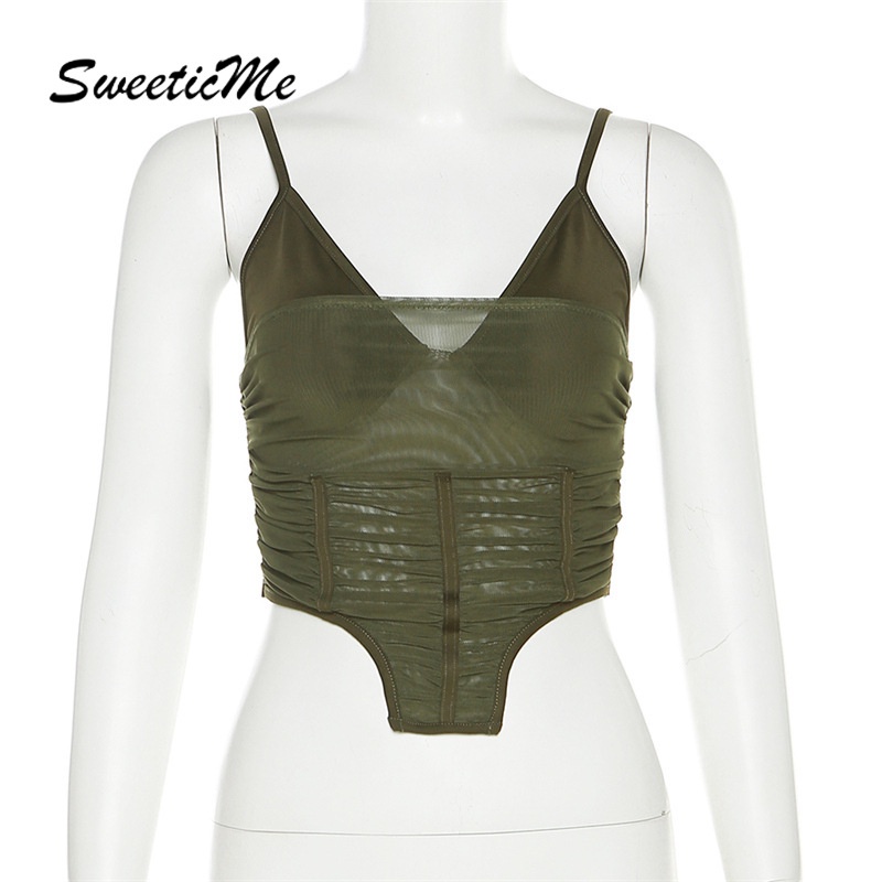 Áo Tank Top Hai Dây Cổ Chữ V Màu Trơn Thời Trang Mới 2023 Dành Cho Nữ