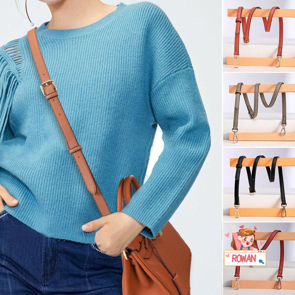 ROWANS Dây Đeo Chéo Vai Bằng Da Thật 130cm Điều Chỉnh Được Thời Trang