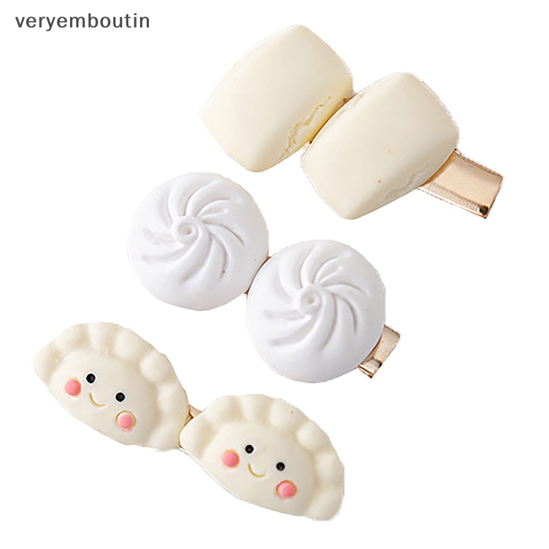 Kẹp Tóc Nữ Hình Bánh Bao Hấp Nhỏ Nhắn Dễ Thương Phong Cách Hàn Quốc