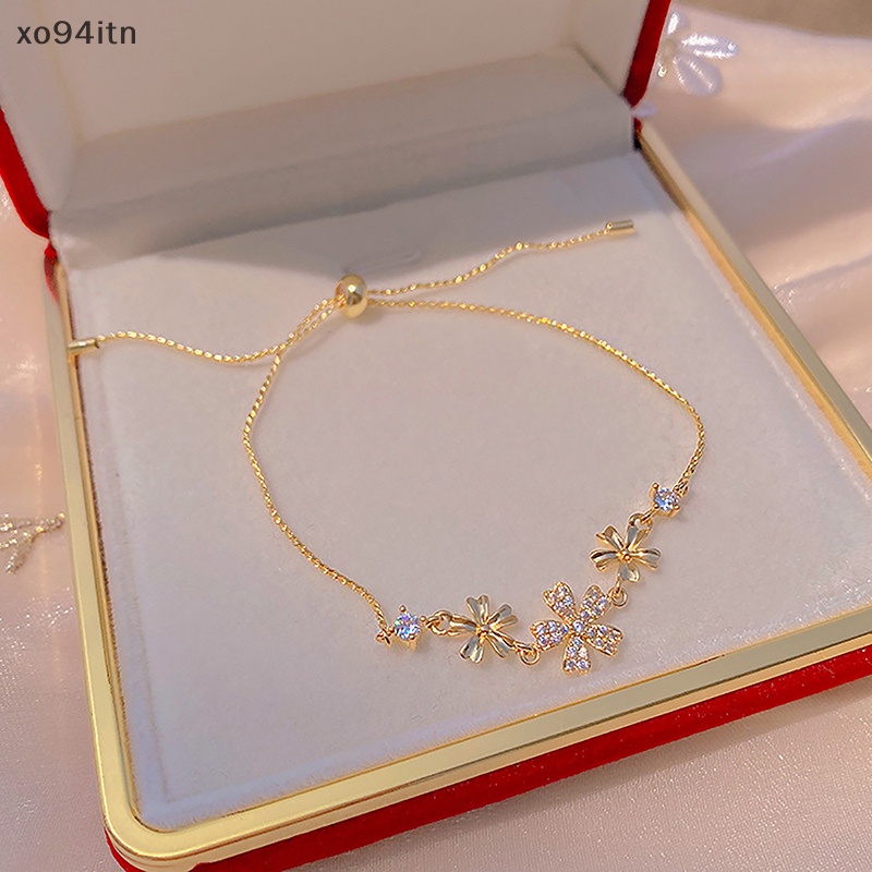 Vòng Tay Đính Đá Opal Màu Vàng Đồng Tùy Chỉnh Kích Thước Nhỏ Tinh Tế Thời Trang Cho Nữ