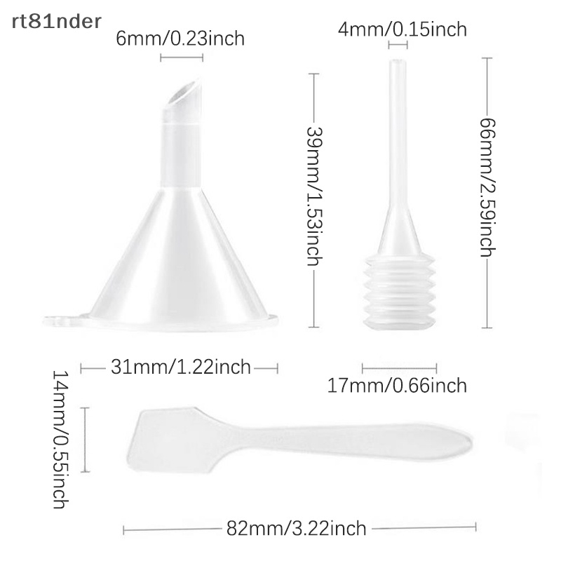 Rt Set 4 Dụng Cụ Đựng Mẫu Thử Mỹ Phẩm Trang Điểm Tiện Dụng