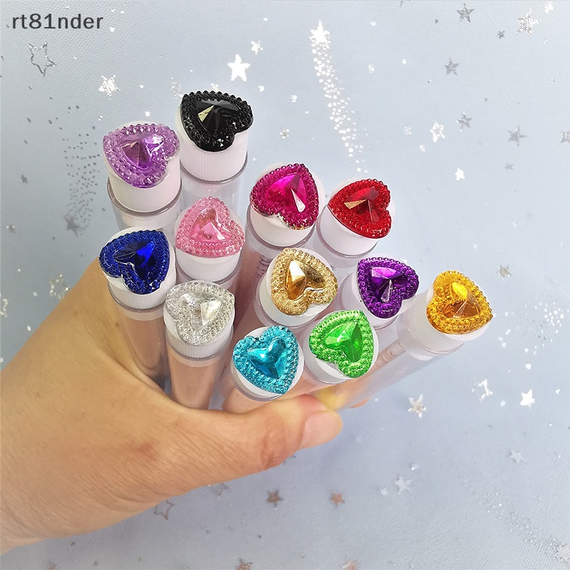 Rt Bộ Cọ Chuốt Lông Mi / Lông Mày Ống Hình Trái Tim Nhiều Loại Chống Bụi (Phong Cách Ngẫu Nhiên) n