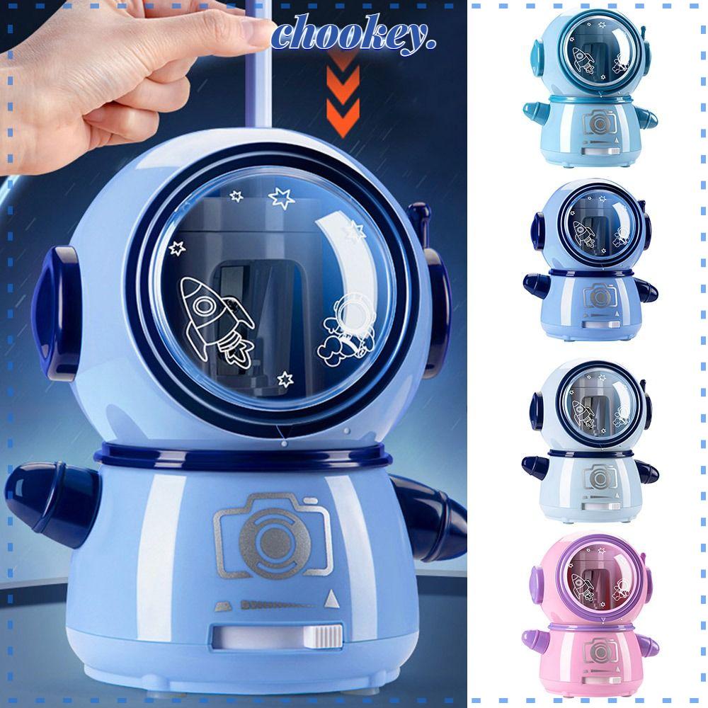 CHOOKEY Dụng Cụ Gọt Bút Chì Bằng ABS Hình Phi Hành Gia Dễ Sử Dụng