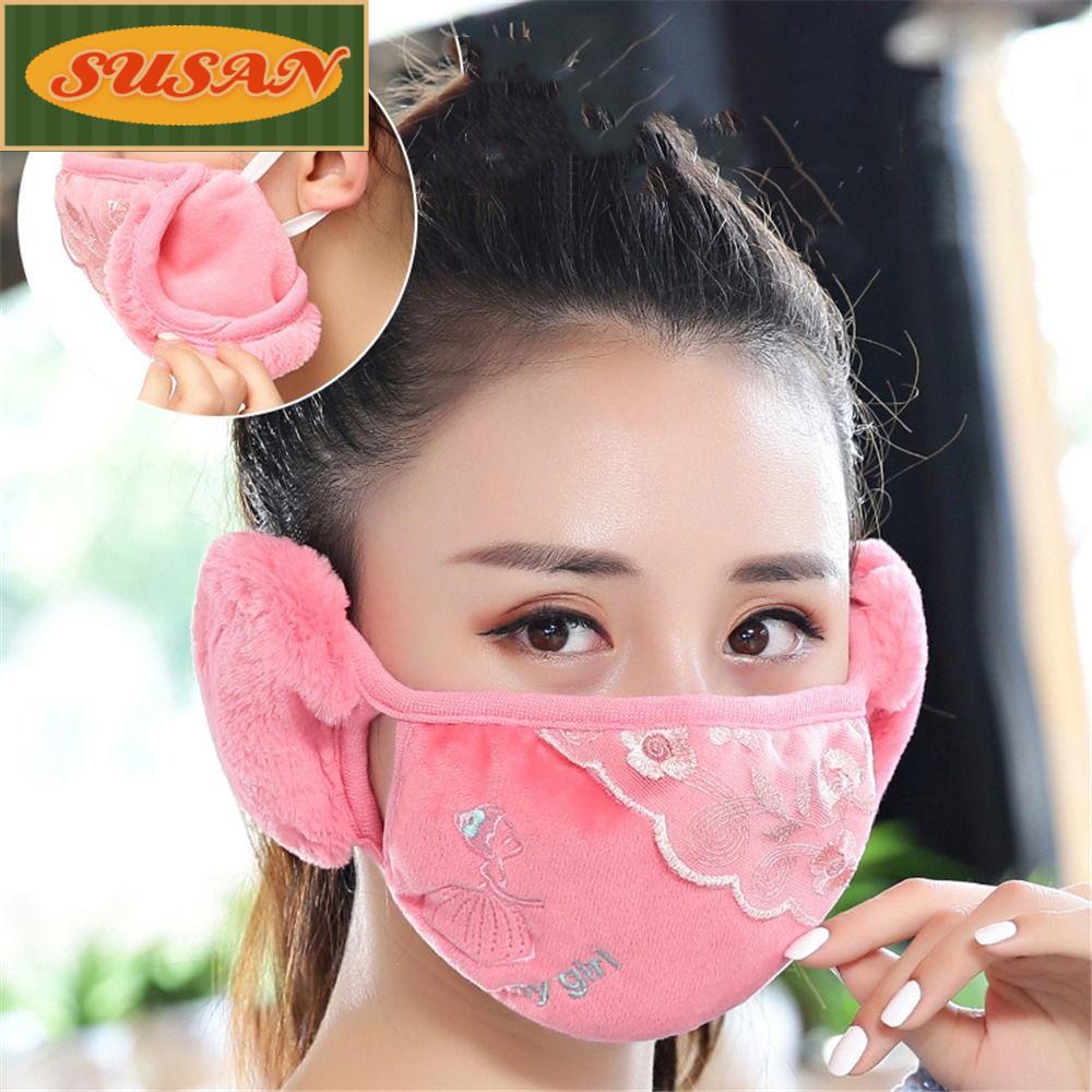 SUSANS Chụp Tai Giữ Ấm Chống Lạnh Khi Đạp Xe Ngoài Trời