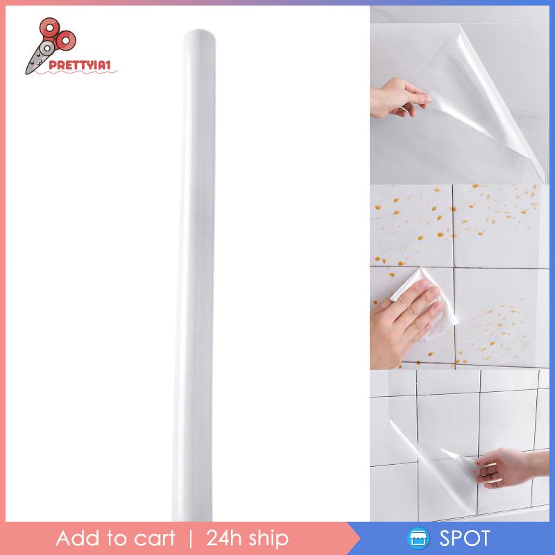 Miếng Dán Tường Trong Suốt Chống Bắn Dầu Chịu Nhiệt Tiện Dụng Cho Nhà Bếp