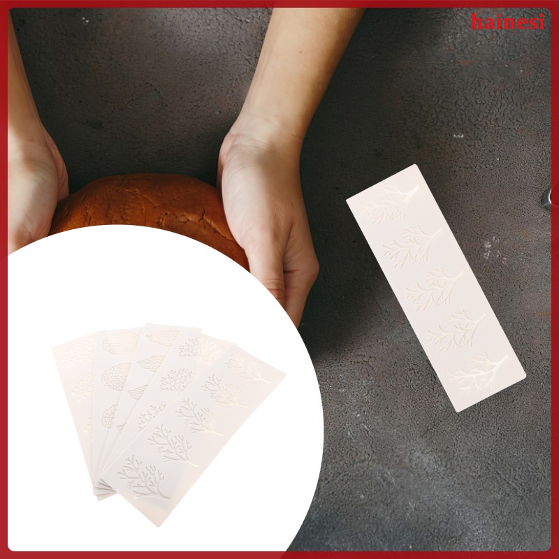 Bộ 5 Khuôn Làm Bánh Chất Liệu Silicone Hình Chiếc Lá