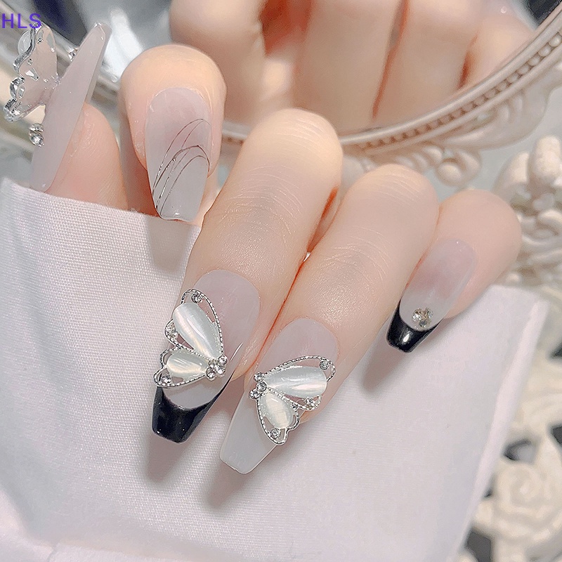 Phụ Kiện Đá Opal Hình Bướm Dùng Trang Trí Móng Tay DIY Thời Trang