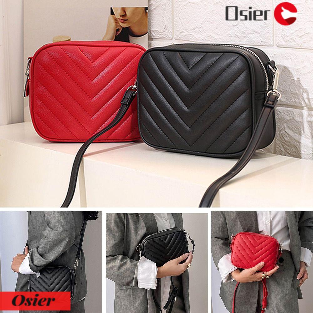 OSIER1 Túi Tote Đeo Chéo Vai Bằng Da PU Màu Trơn Sử Dụng Hàng Ngày Cho Nữ