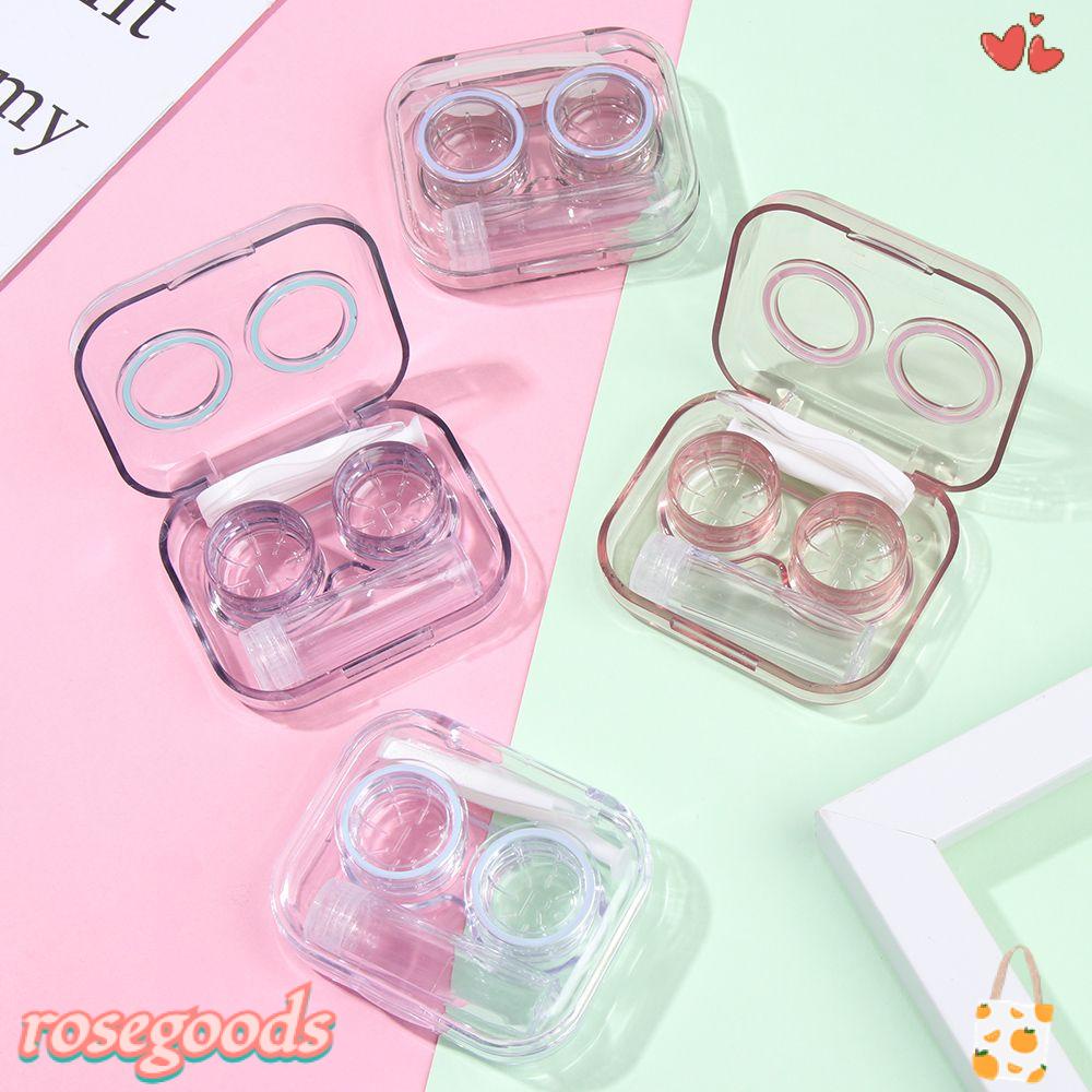 ROSE Lọ Trong Suốt Đựng Kính Áp Tròng