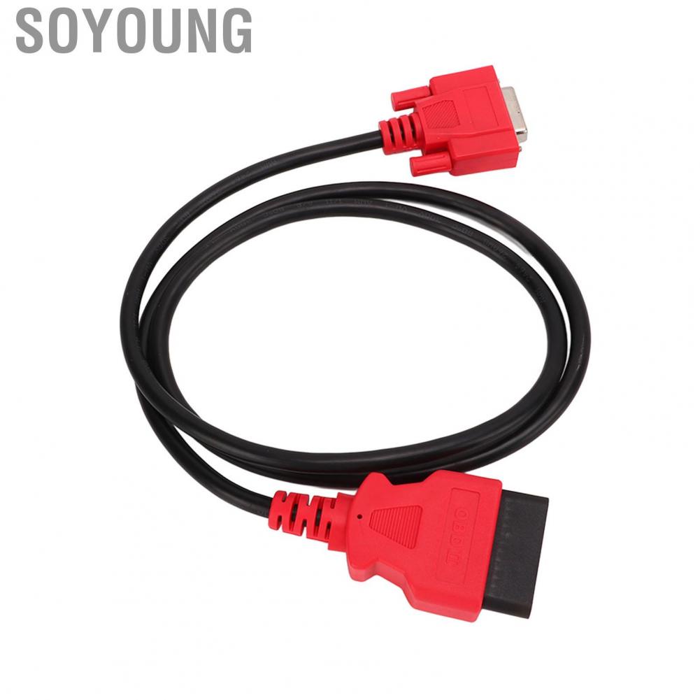 Soyoung Diagnostic Cable Flexible Faster Data Transfer Rubber ABS Main OBD2 15Pin Connector for Maxisys MS906 MS906TS