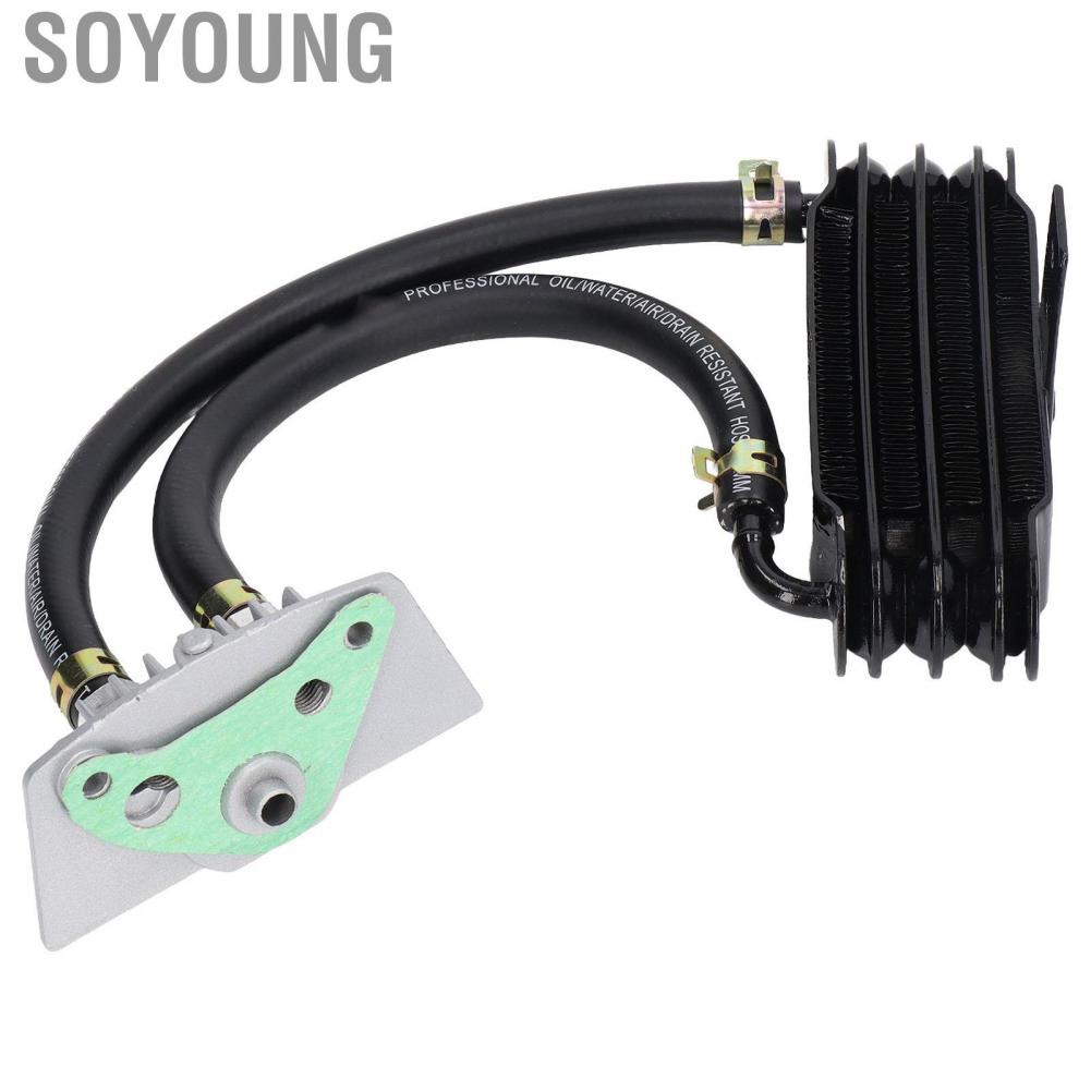 Soyoung Transmission Oil Cooler  High Temperature Resistant Efficiency Metal Durable Motorcycle Rustproof for Motorbike
