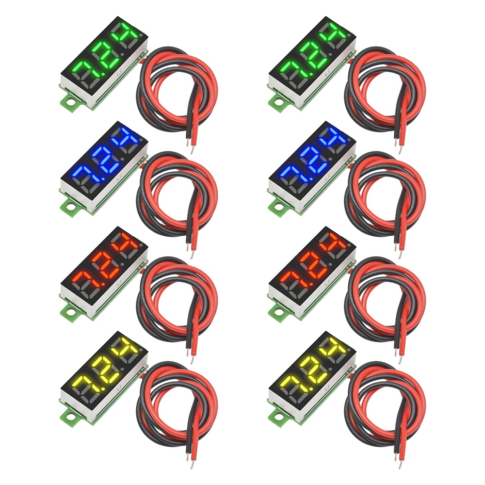 Vôn Kế Kỹ Thuật Số VOKTTA 0.28 Inch DC LED 0-100V 12V