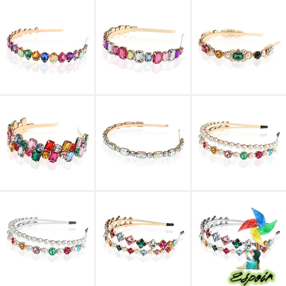 ESPO Băng Đô Cài Tóc Đính Đá Sang Trọng