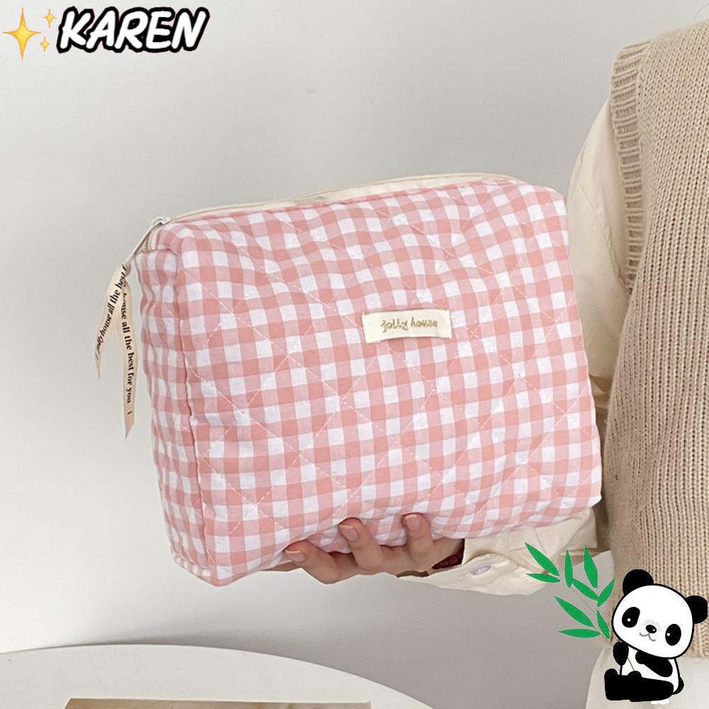 KAREN Túi Đựng Mỹ Phẩm Cỡ Lớn Có Khóa Kéo Thời Trang 2023