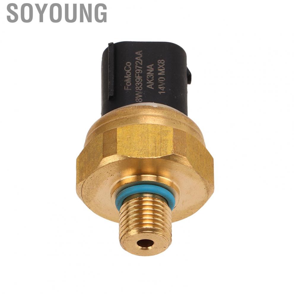 Soyoung Fuel Rail Pressure    Aging Durable Practical Copper 8W839F972AA for Car