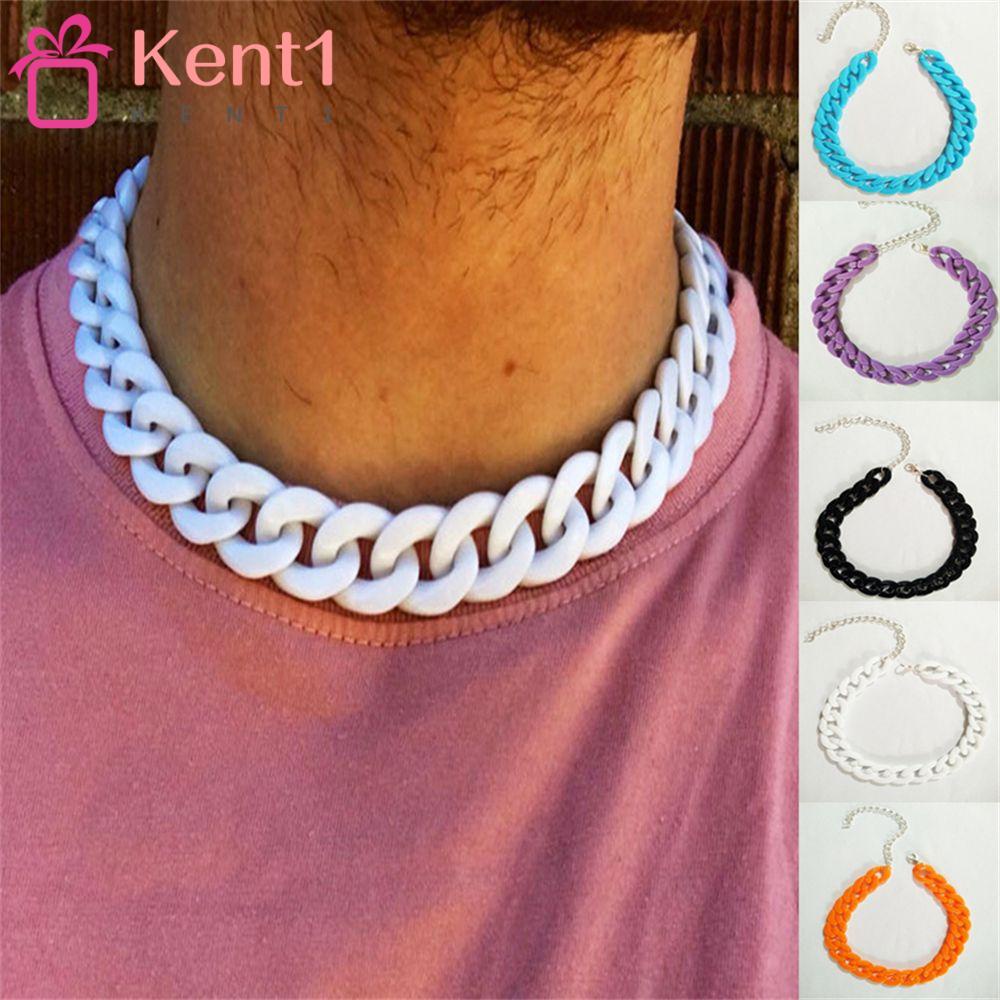 KENT1 Vòng Cổ Choker Dây Xích Acrylic Phong Cách Gothic Punk Thích Hợp Làm Quà Tặng Cho Bạn