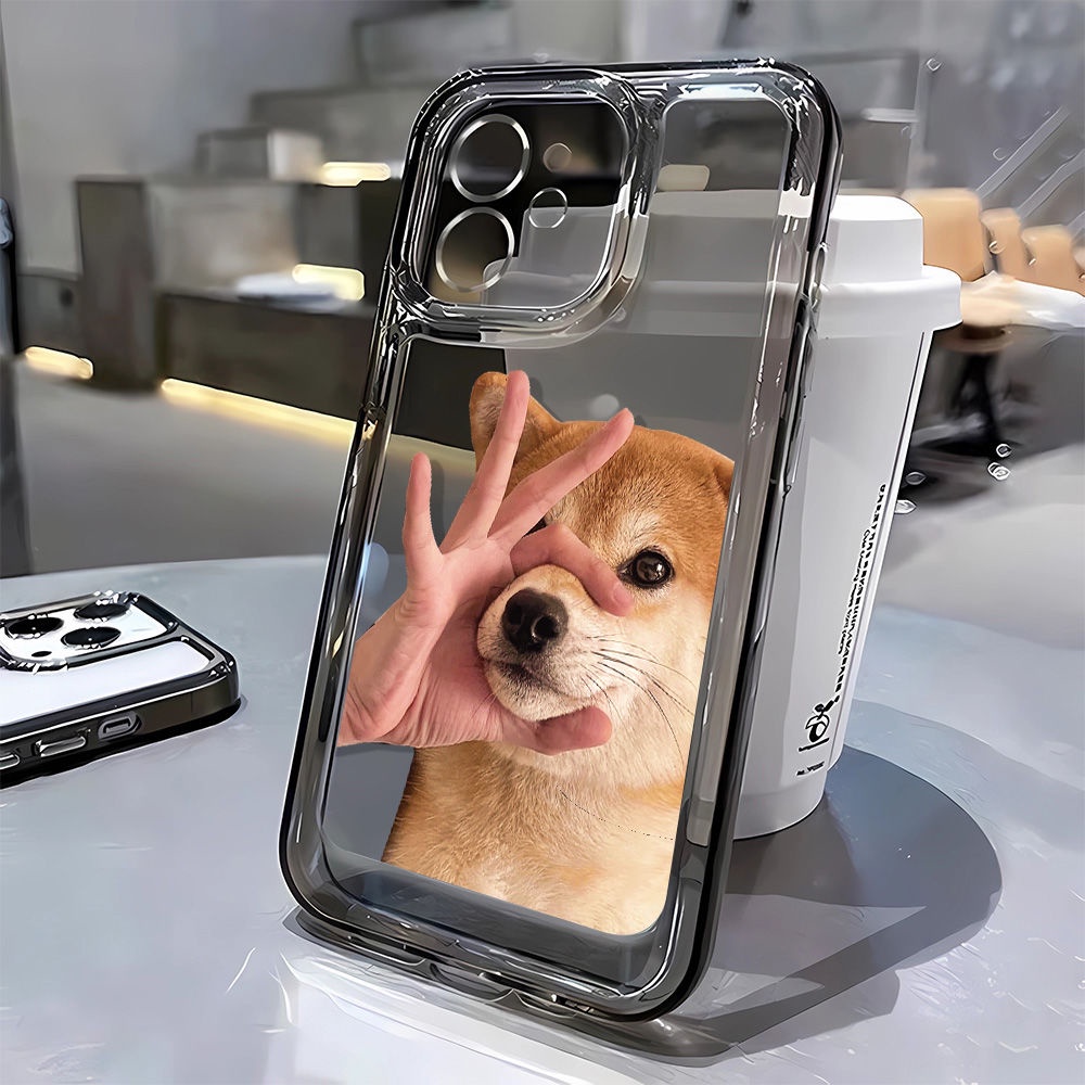 Ốp Điện Thoại Dẻo Họa Tiết Hoạt Hình Chú Chó Dễ Thương Chống Bụi Bẩn Cho iPhone 12 8117iPhone14Promax 13 PMM4