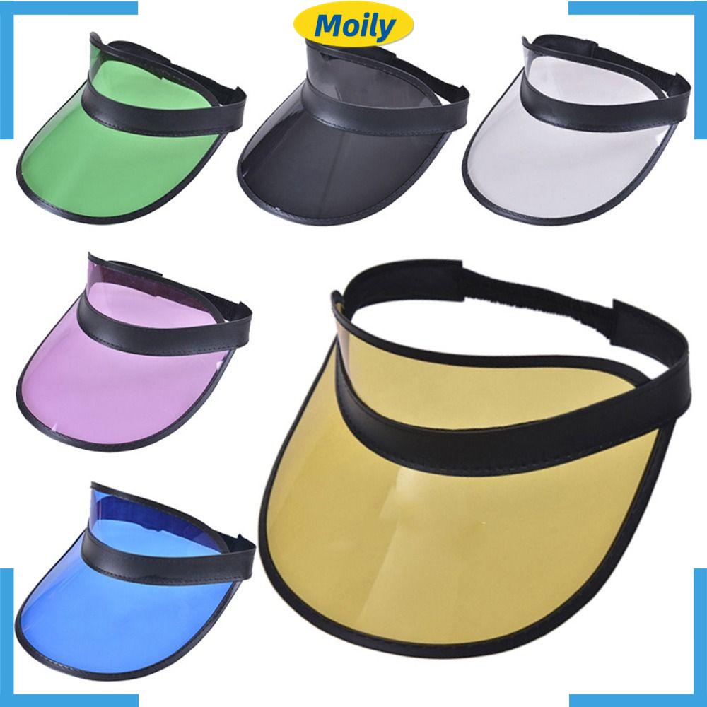 MOILYVN Mũ Lưỡi Trai Thể Thao Bằng Nhựa PVC Cho Nam &amp; Nữ