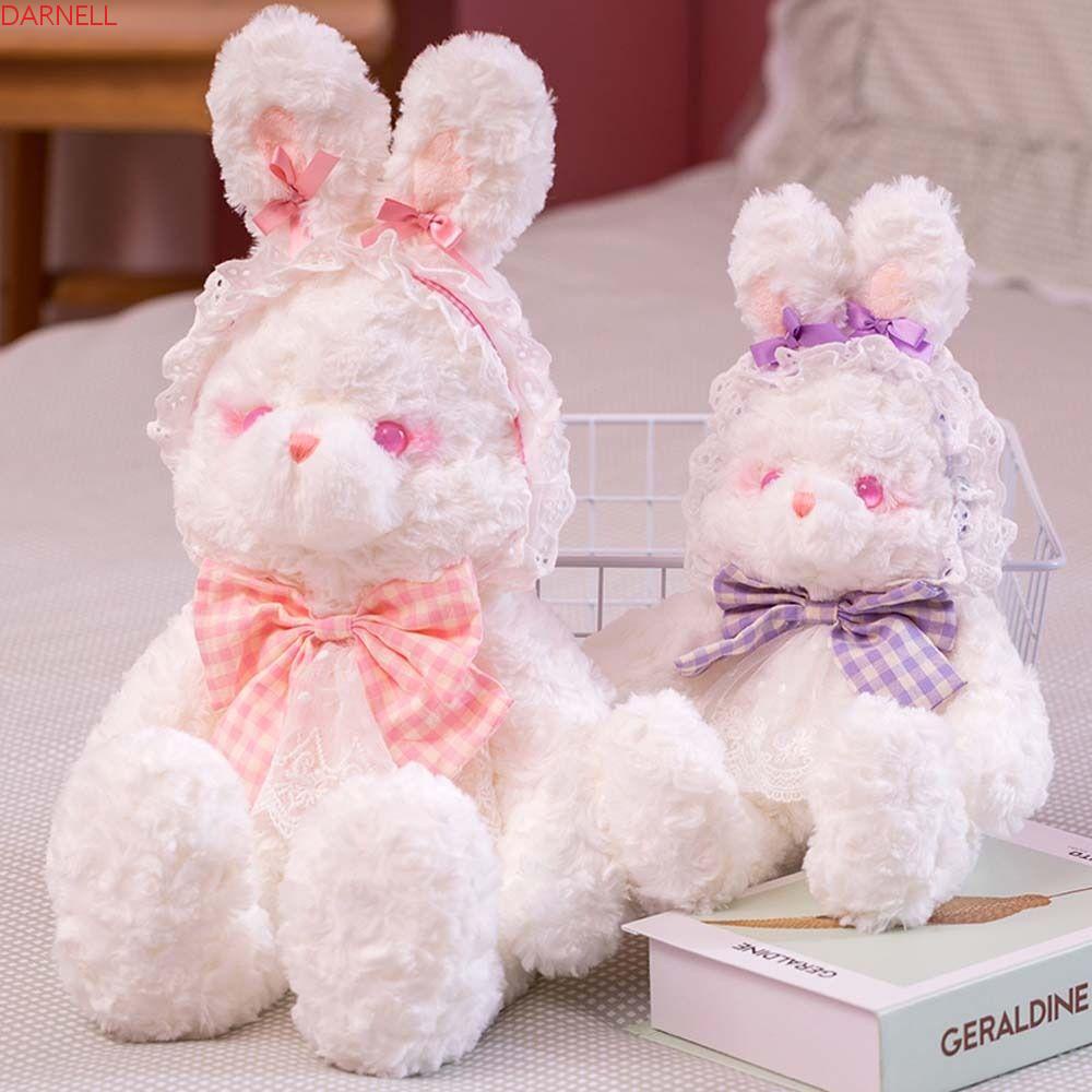 DARNELL Thỏ Nhồi Bông Mềm Mại Trang Trí Nhà Cửa Phong Cách Lolita