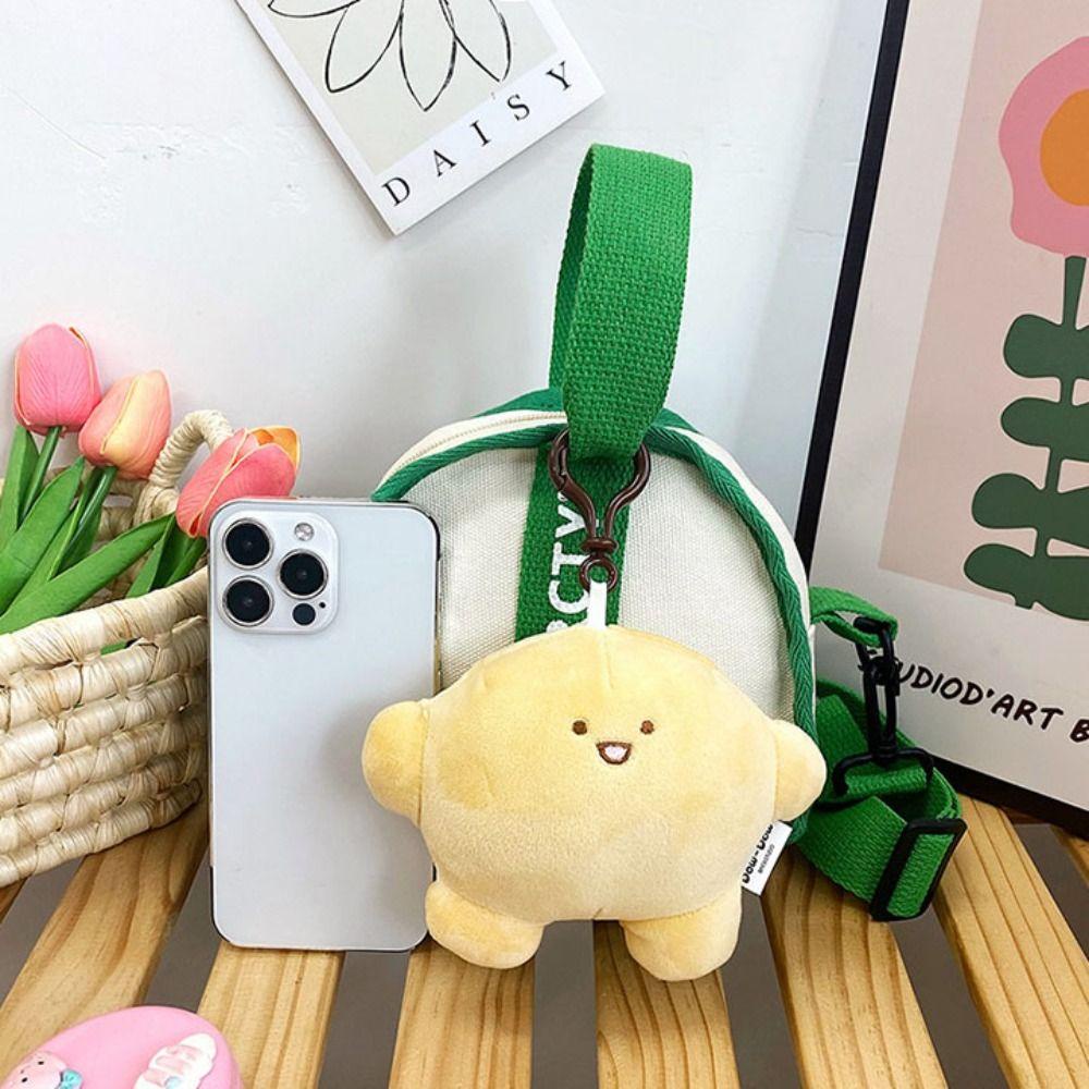 LOMBARD Túi Đeo Chéo Tam Giác Bằng Vải Canvas Có Khóa Kéo In Chữ Dễ Thương Cho Nữ