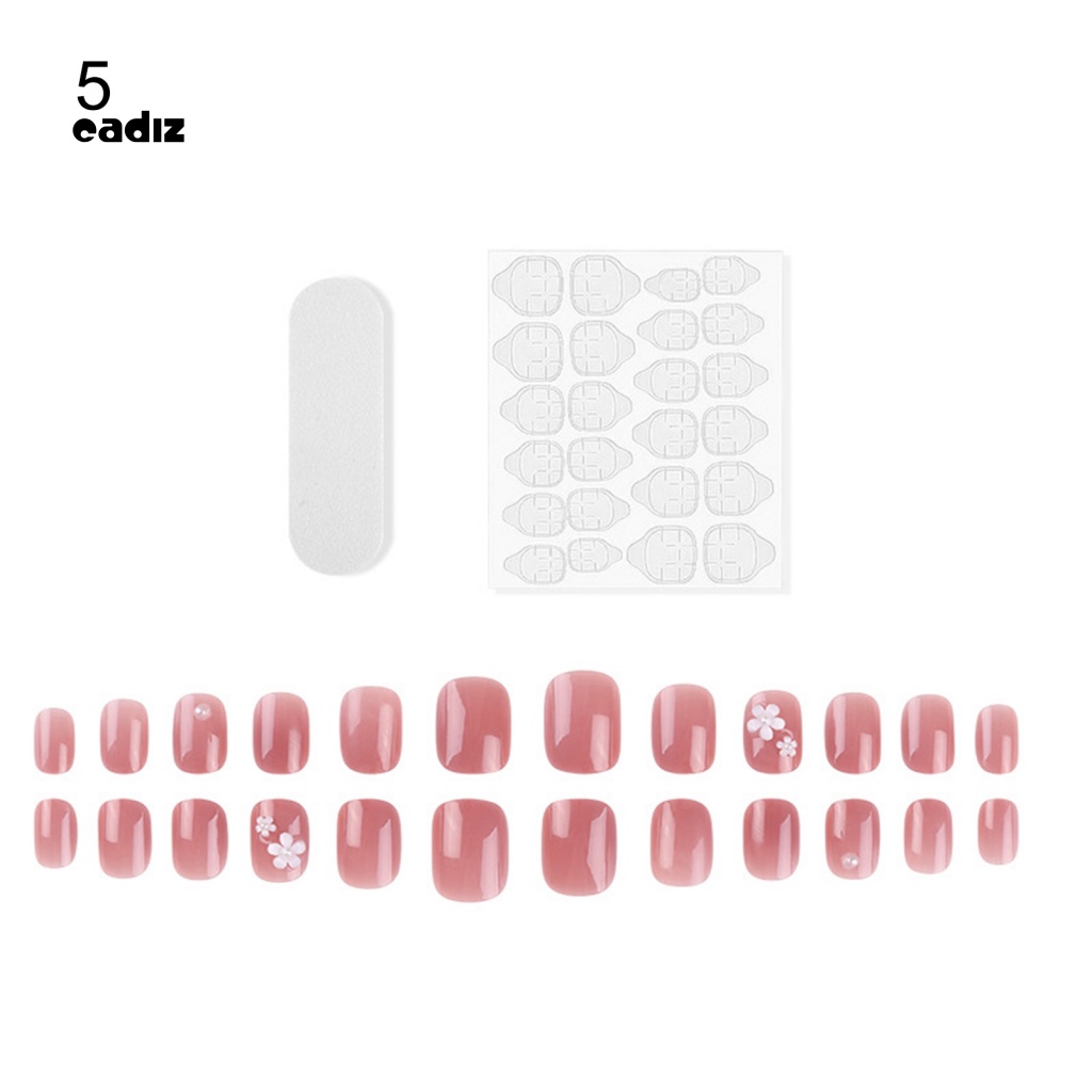 1 Bộ Móng Tay Giả Bằng Nhựa ABS Chống Phai Màu Sang Trọng DIY