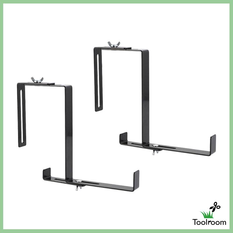 Set 2 Giá Đỡ Chậu Cây Bằng Thép Carbon Có Móc Treo Tiện Dụng