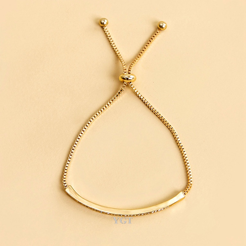 Vòng Tay Hợp Kim Đính Đá Có Thể Điều Chỉnh Kích Thước YGT Dành Cho Cặp Đôi