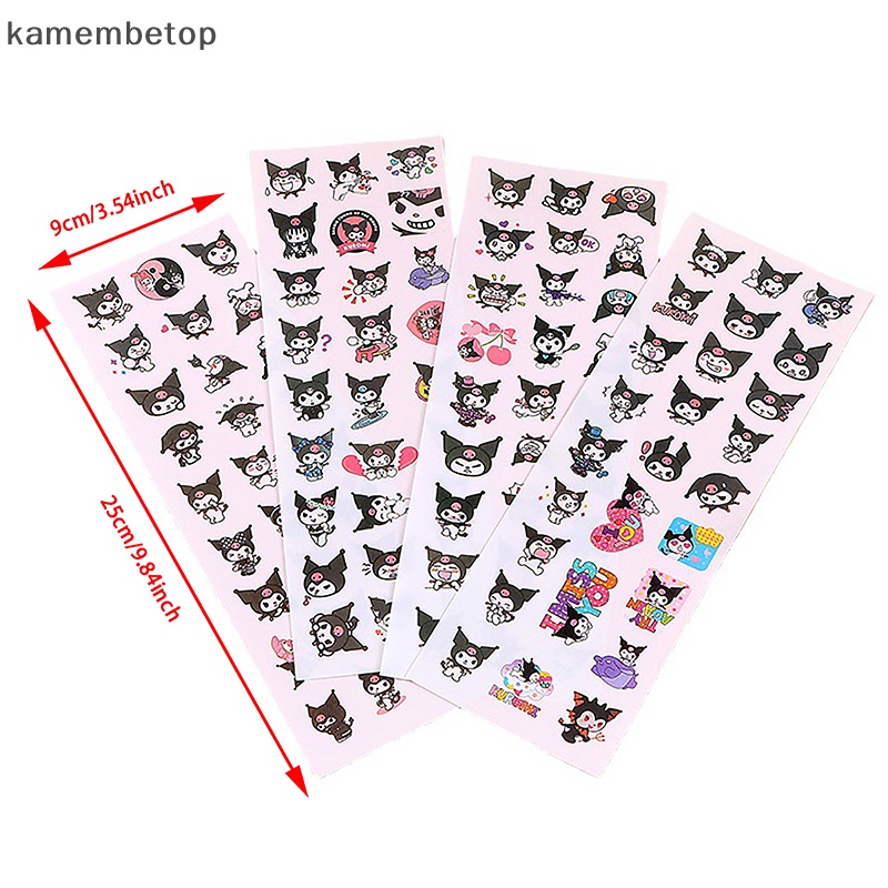 Bộ 4 Miếng Dán Trang Trí Sổ Tay Hình Anime Kulomi Pacha Dog HelloKitty Tamagwei Dễ Thương