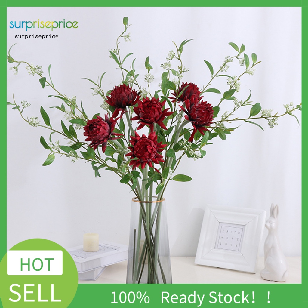 Hoa Giả Bằng Nhựa Không Phai Màu Thân Thiện Với Môi Trường Dùng Trang Trí Nhà Cửa